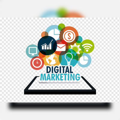 Digital marketing logo.